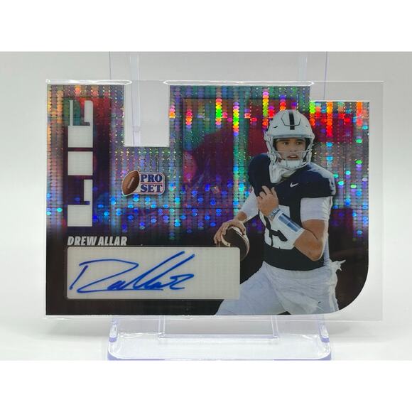 2025 Leaf Pro Set Drew Allar LIT Silver Pulsar Auto 8/10...